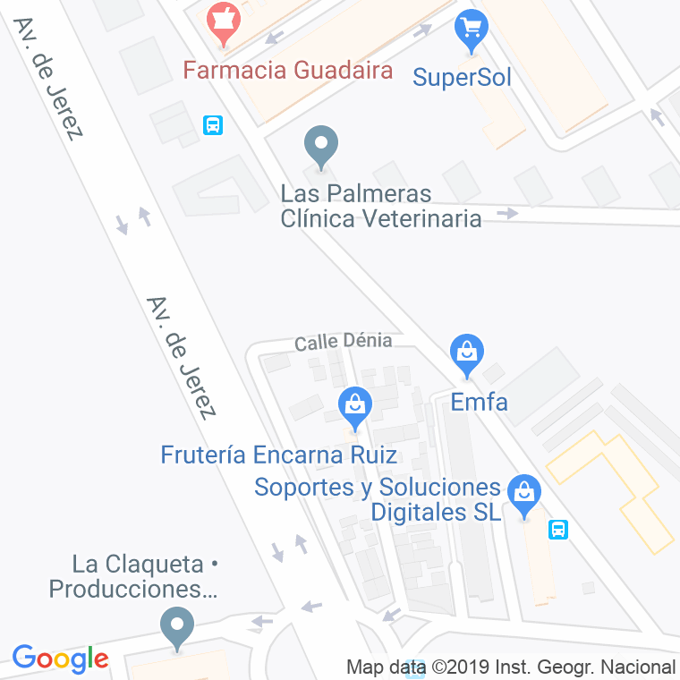 Código Postal calle Denia en Sevilla