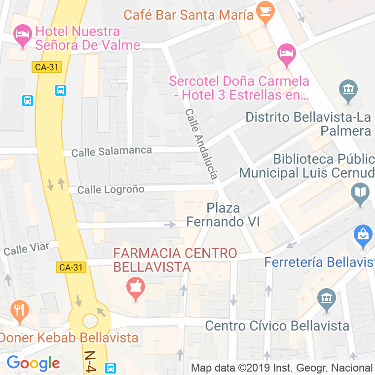 Código Postal calle Logroño en Sevilla