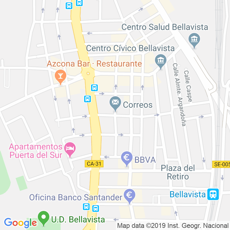 Código Postal calle Soria en Sevilla
