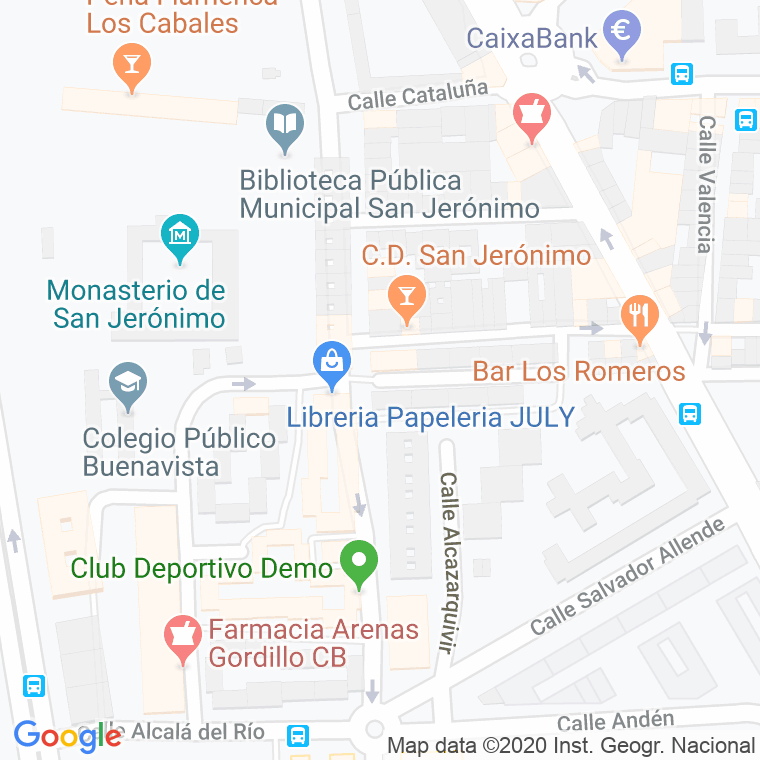 Código Postal calle Cerbatana en Sevilla