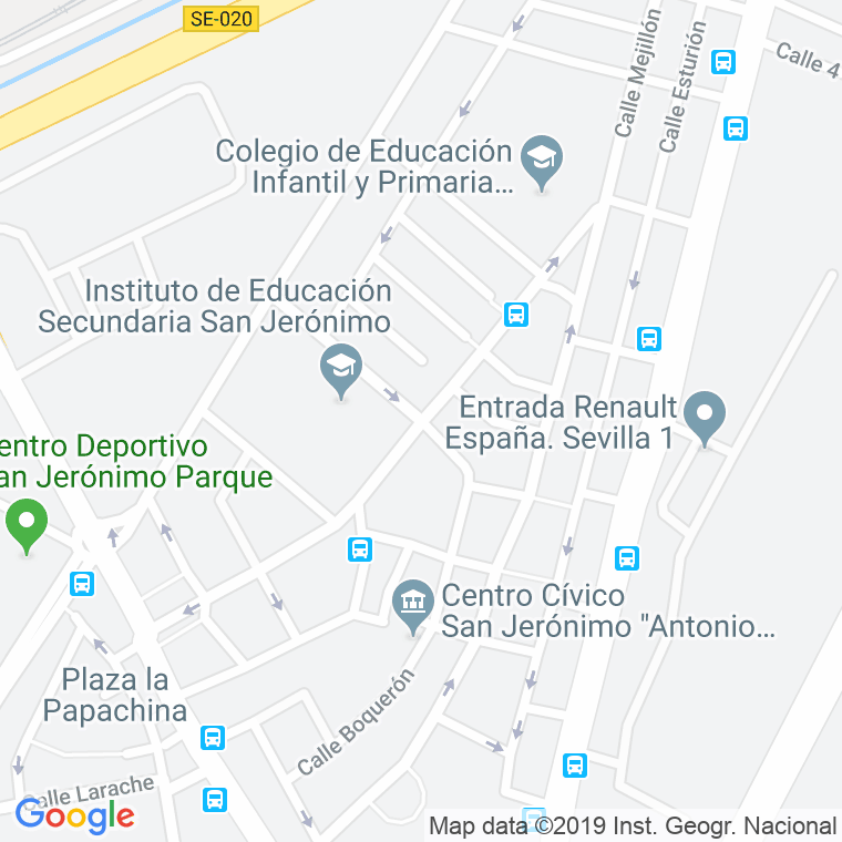 Código Postal calle Corbina en Sevilla