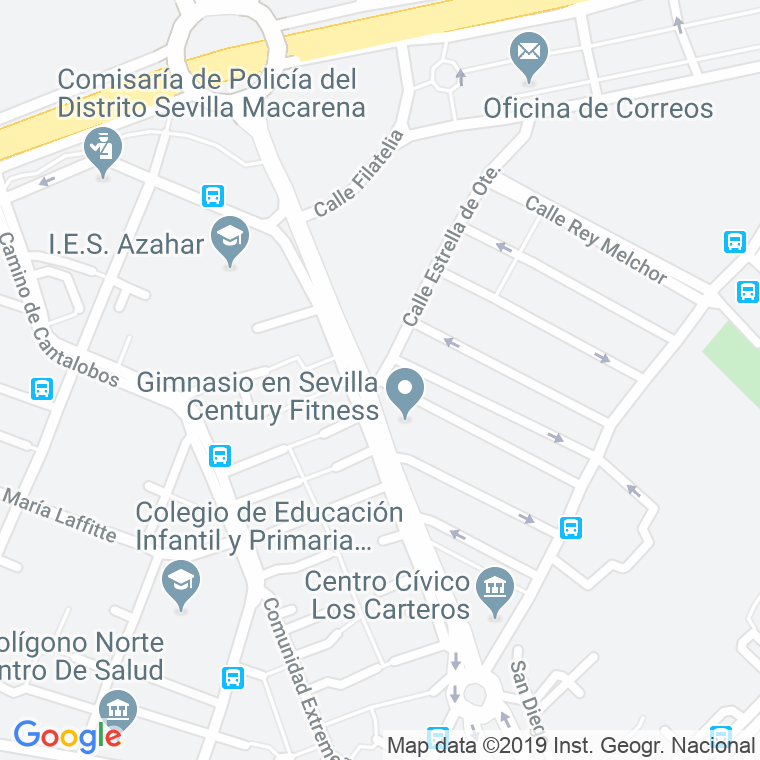 Código Postal calle Diego De Pesquera en Sevilla