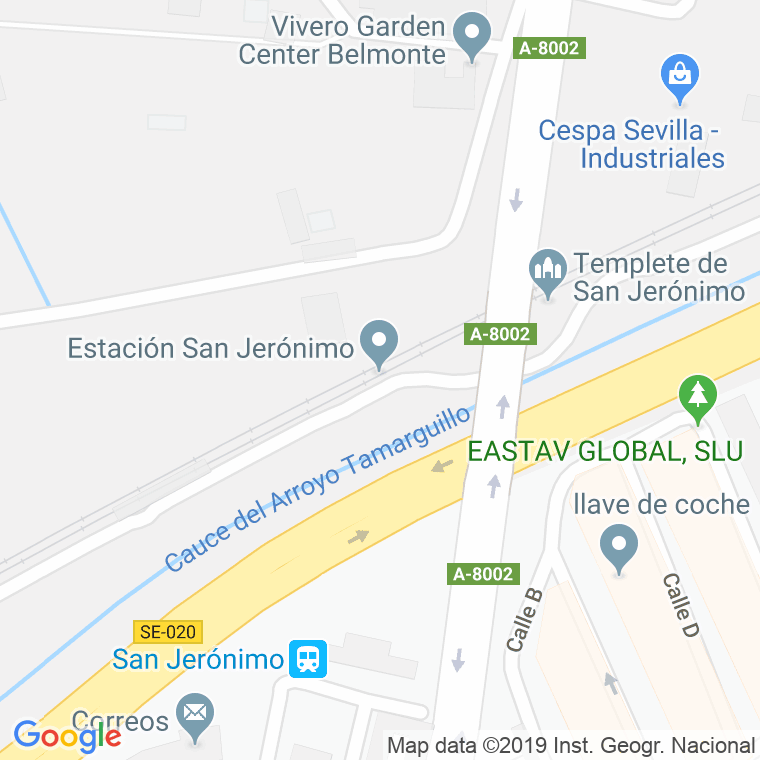 Código Postal calle Estacion en Sevilla