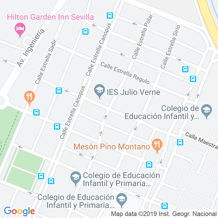 Código Postal calle Estrella Porcion en Sevilla