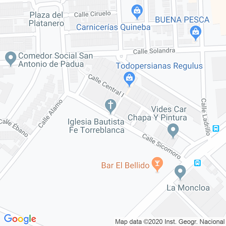 Código Postal calle Melocotonero en Sevilla