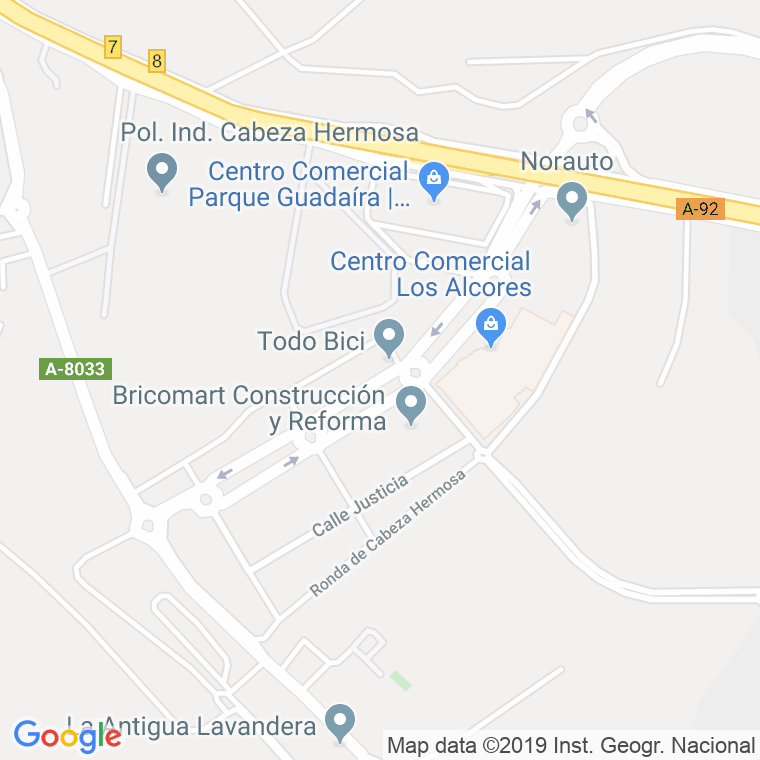 Código Postal calle Principe De Asturias, avenida en Sevilla