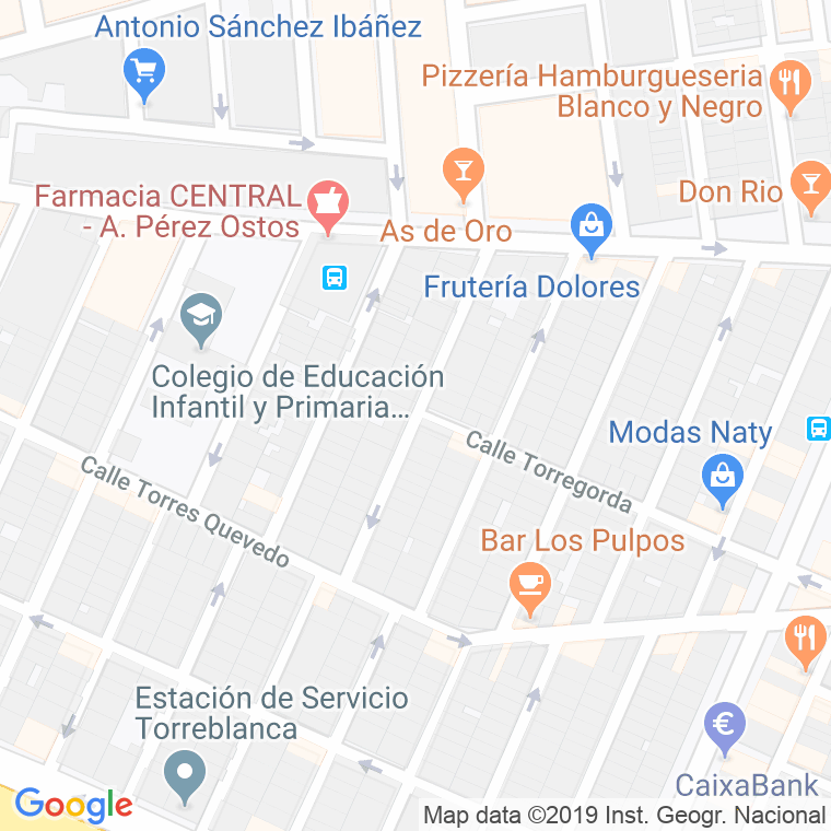 Código Postal calle Torre Del Mar en Sevilla