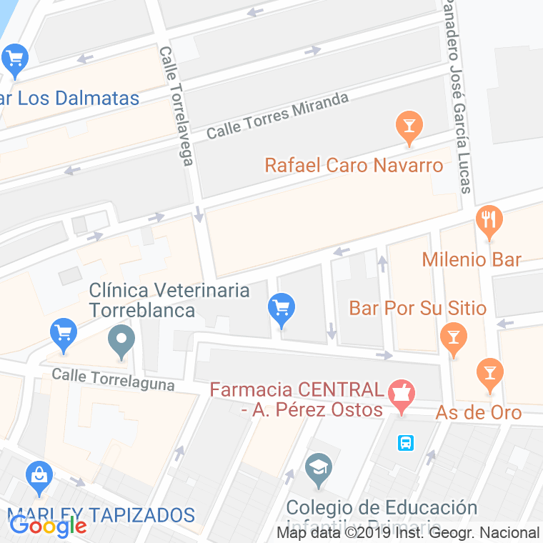 Código Postal calle Torrechiva en Sevilla