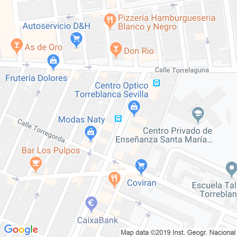 Código Postal calle Torremejia en Sevilla