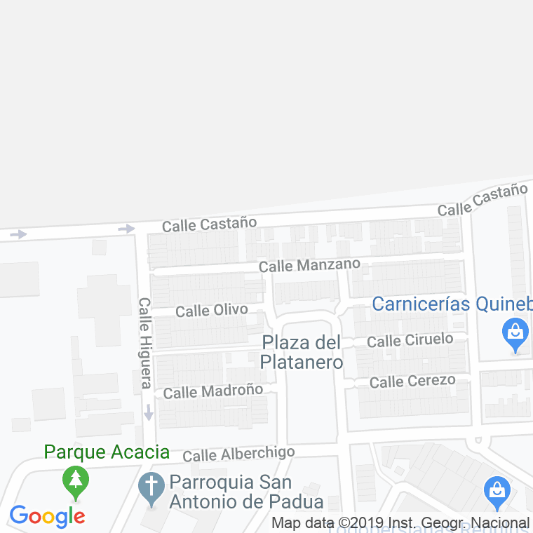Código Postal calle Abeto en Sevilla
