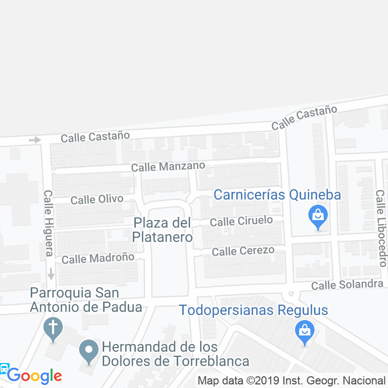 Código Postal calle Acanto en Sevilla