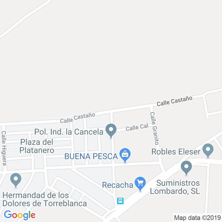 Código Postal calle Guayabo en Sevilla