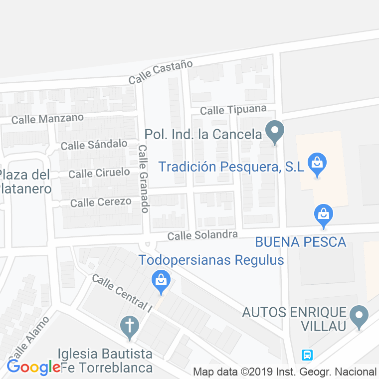 Código Postal calle Timbu en Sevilla