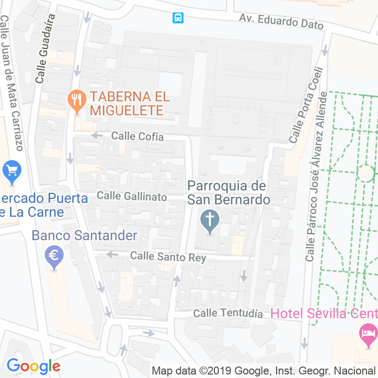 Código Postal calle Alonso Tello en Sevilla