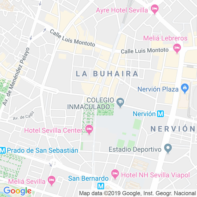 Código Postal calle Buhaira, De La, avenida en Sevilla