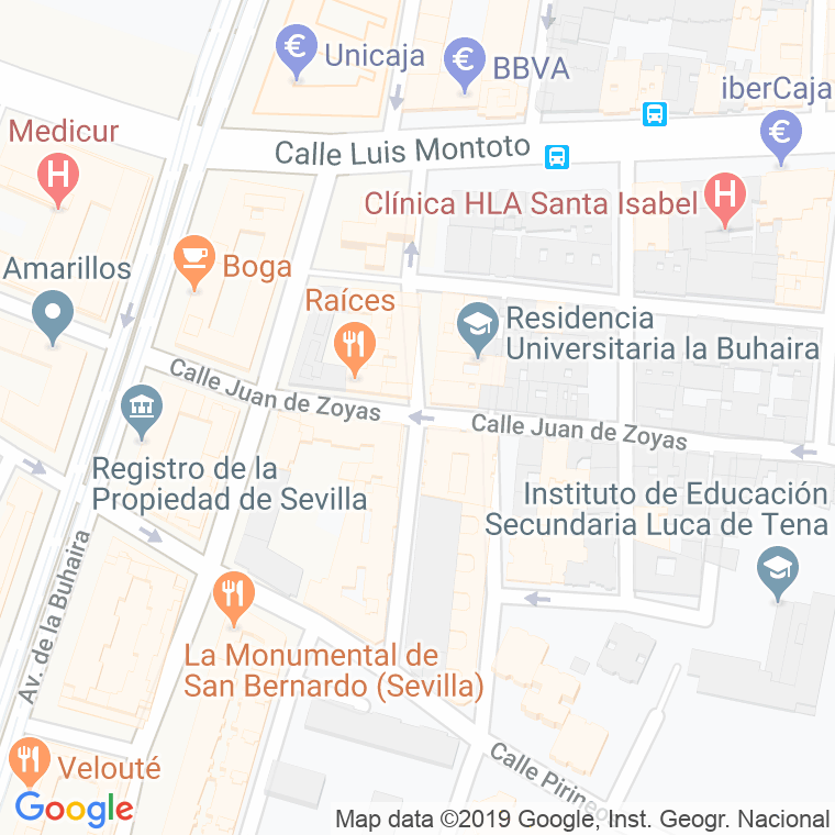 Código Postal calle Fernando Tirado en Sevilla