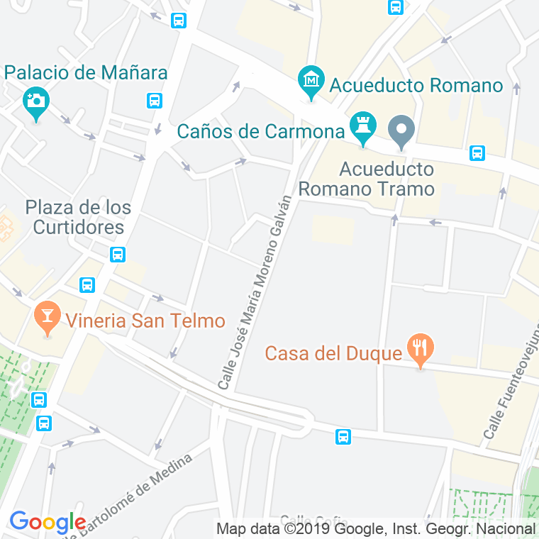 Código Postal calle Jose Maria Moreno Galvan   (Impares Del 1 Al Final) en Sevilla