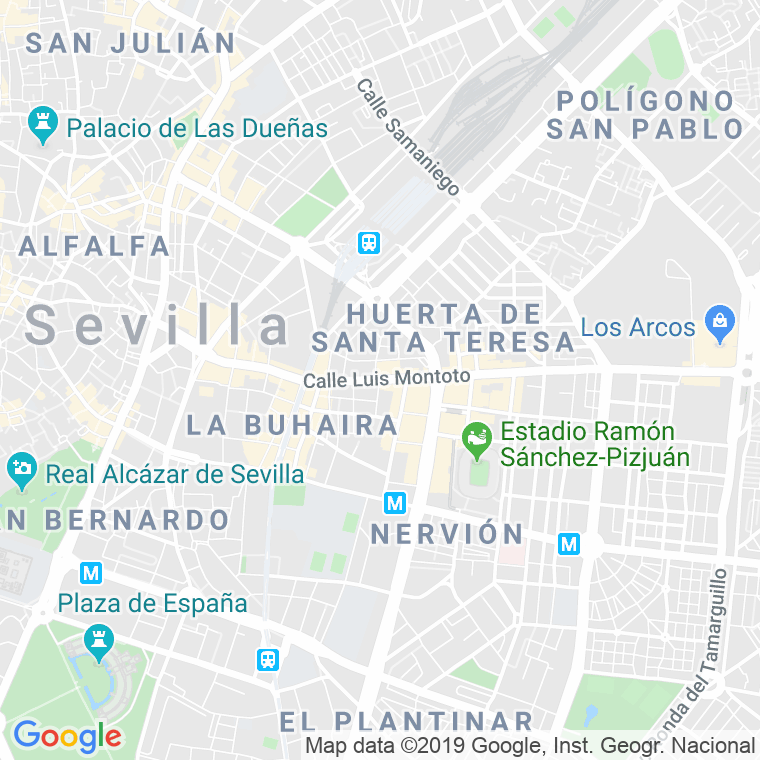 Código Postal calle Luis Montoto, avenida (Impares Del 23 Al 99)  (Pares Del 22 Al 118) en Sevilla