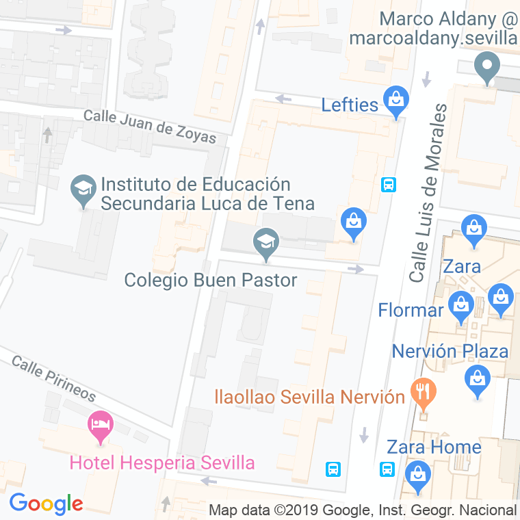 Código Postal calle Martinez De Medina en Sevilla