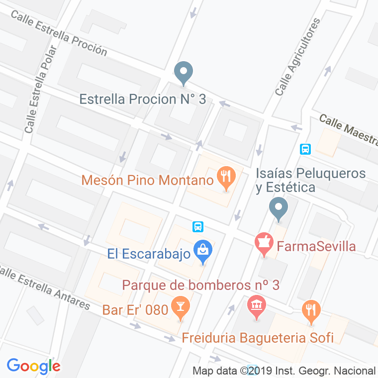Código Postal calle Periodista Emilio Segura en Sevilla