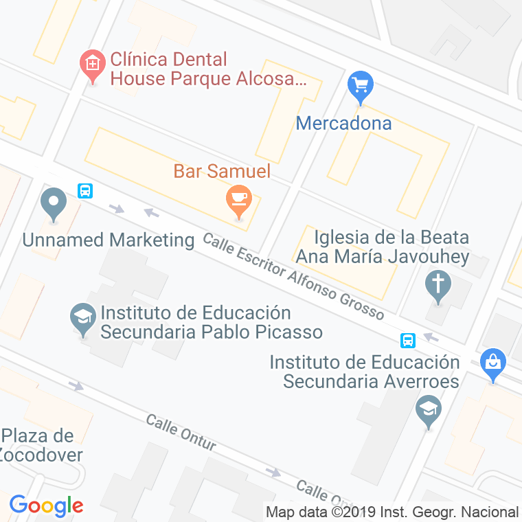 Código Postal calle Alfonso Grosso en Sevilla