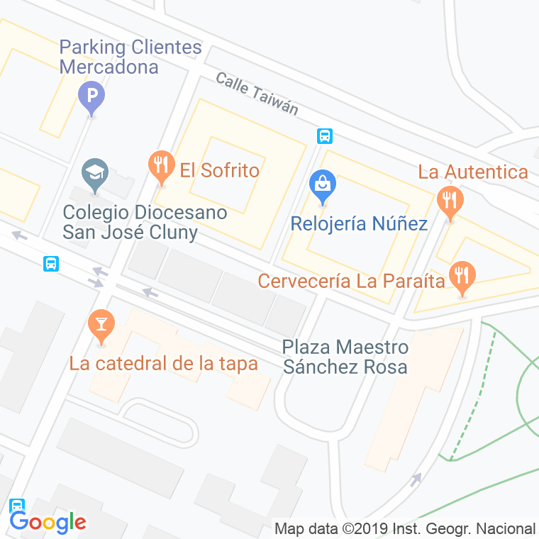 Código Postal calle Beata Ana Maria Javouhey en Sevilla
