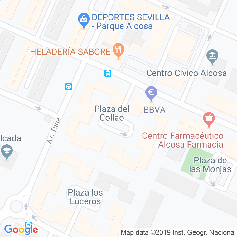Código Postal calle Collao, plaza en Sevilla