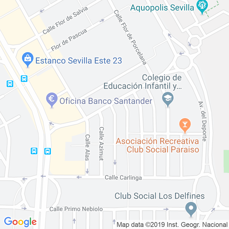 Código Postal calle Baliza en Sevilla