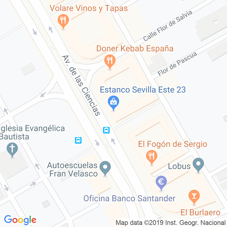 Código Postal calle Estancos en Sevilla
