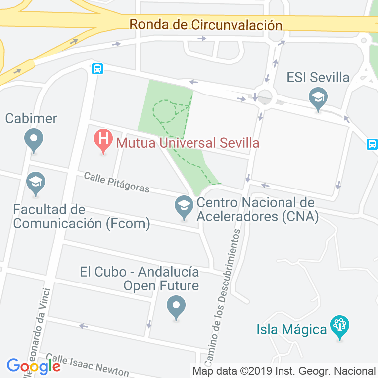 Código Postal calle Arquimedes en Sevilla