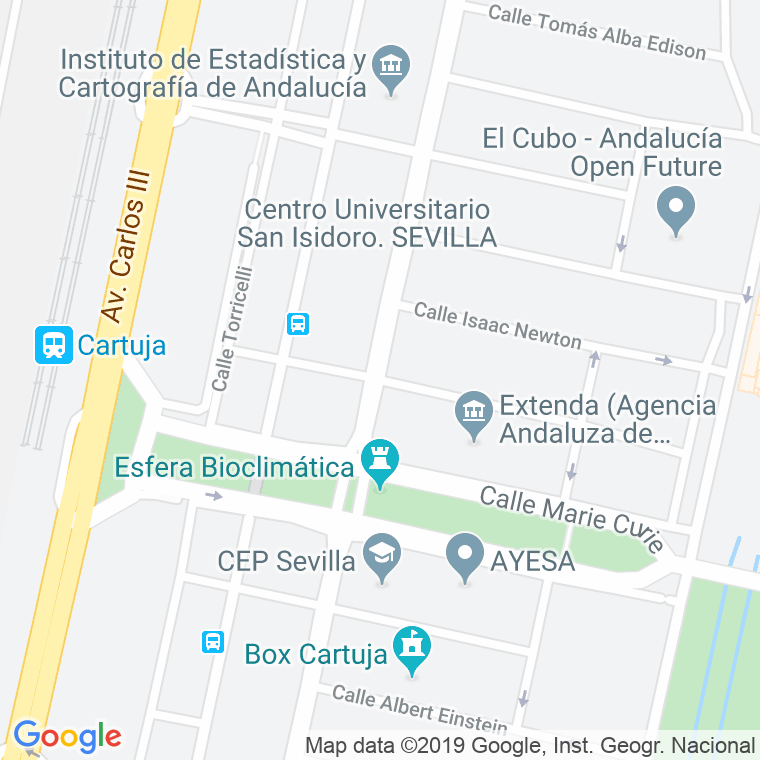 Código Postal calle Jacques Cousteau en Sevilla