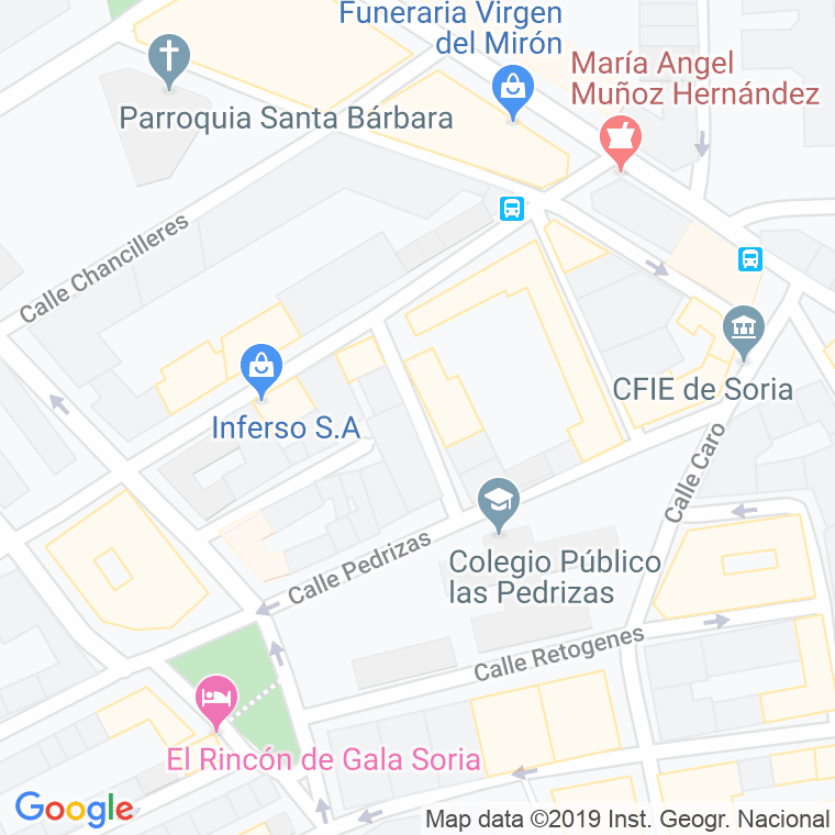 Código Postal calle Arzobispo Fuenmayor en Soria