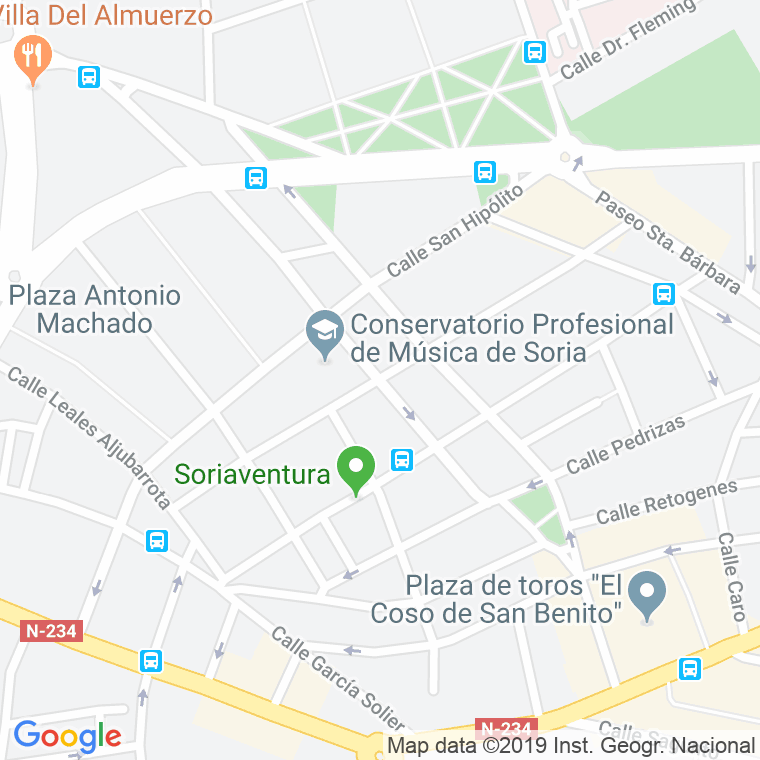 Código Postal calle Chancilleres en Soria