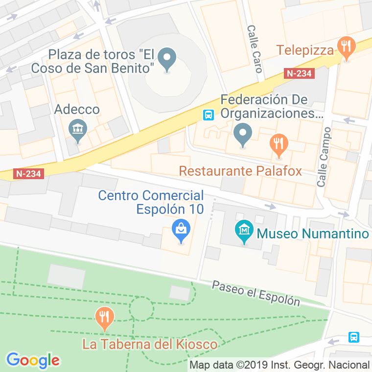 Código Postal calle Sagunto en Soria