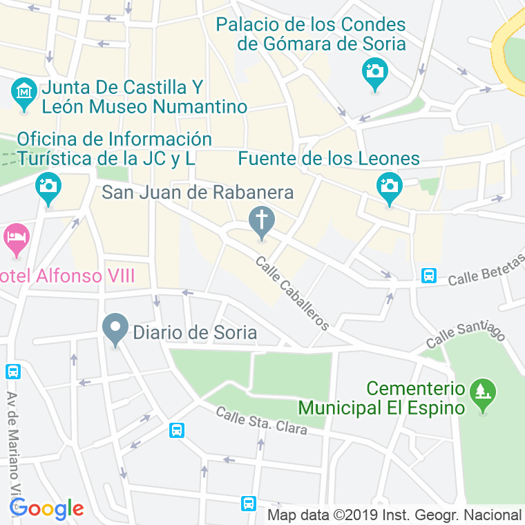 Código Postal calle Caballeros en Soria