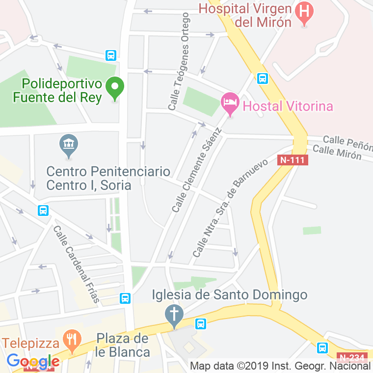 Código Postal calle Clemente Saenz   (Pares Del 2 Al 6) en Soria