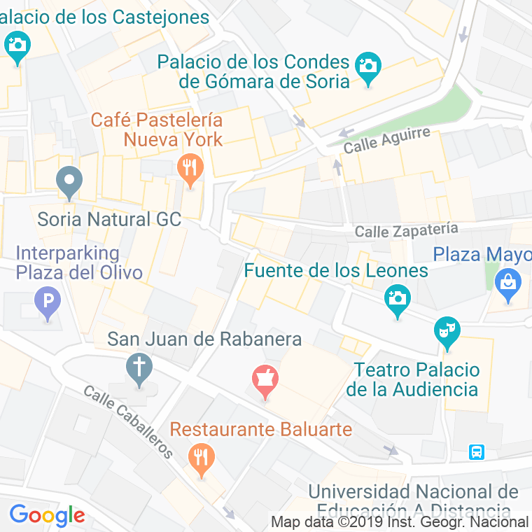 Código Postal calle Lagunas en Soria