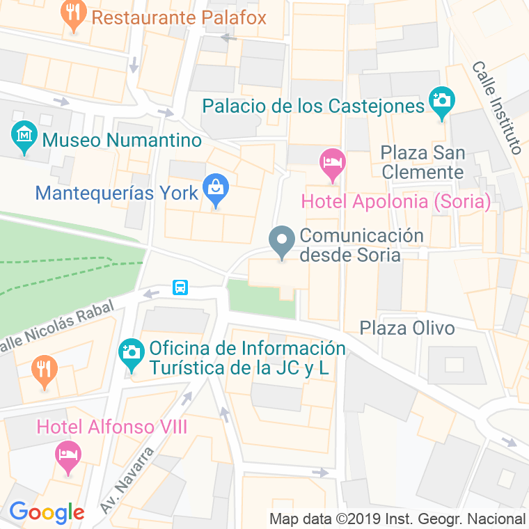Código Postal calle Marques De Vadillo en Soria