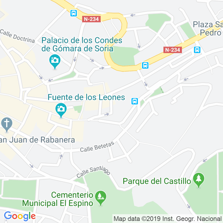 Código Postal calle Mirandas, Los en Soria