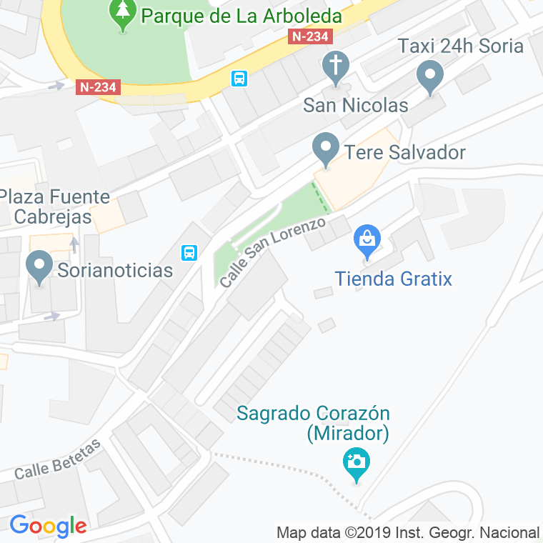 Código Postal calle San Miguel De Cabrejas en Soria