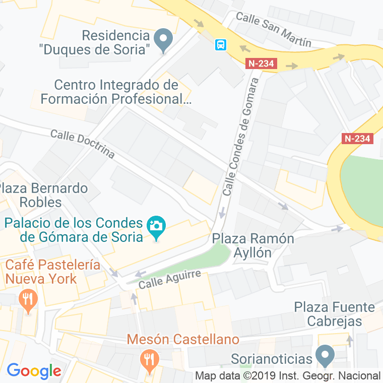 Código Postal calle Torre De Los Rios en Soria
