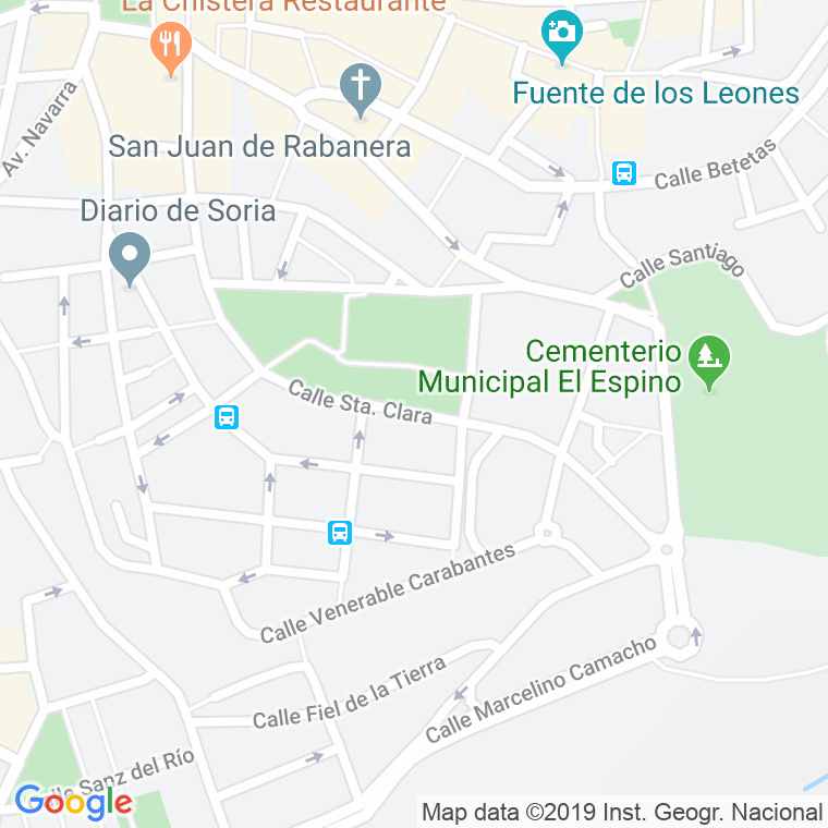 Código Postal calle Santa Clara   (Pares Del 2 Al Final) en Soria