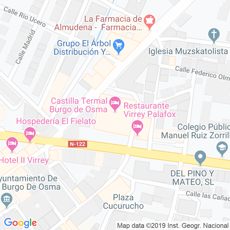 Código Postal calle Burgo De Osma en Soria