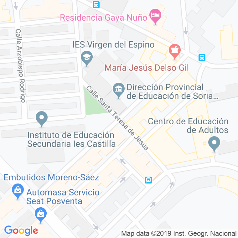 Código Postal calle Agreda en Soria