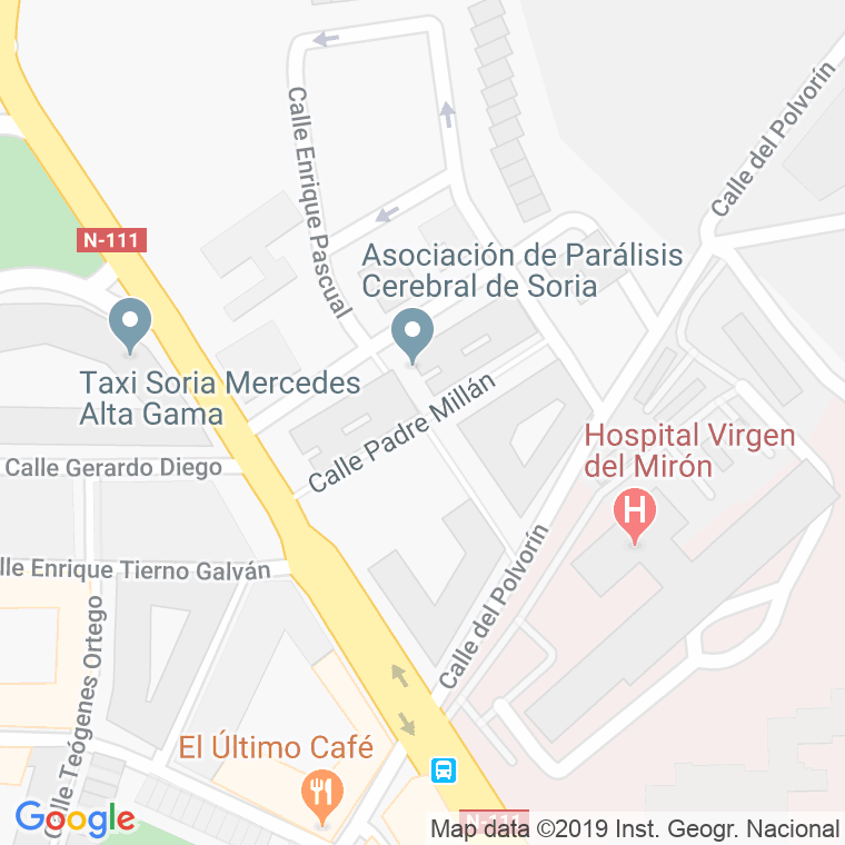 Código Postal calle Padre Millan en Soria
