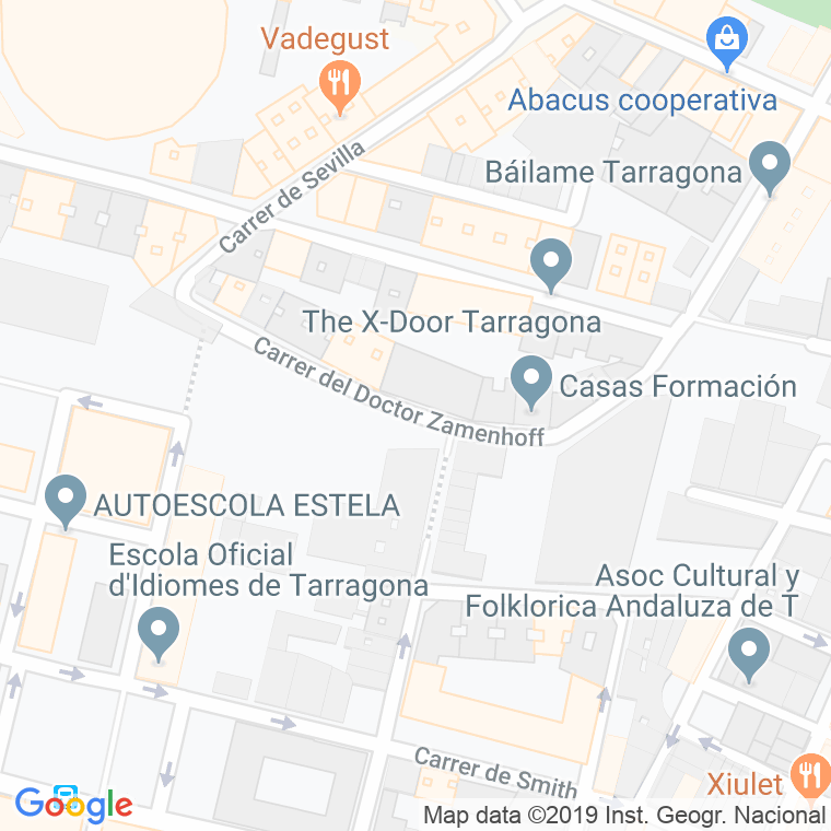 Código Postal calle Doctor Zamenhof en Tarragona