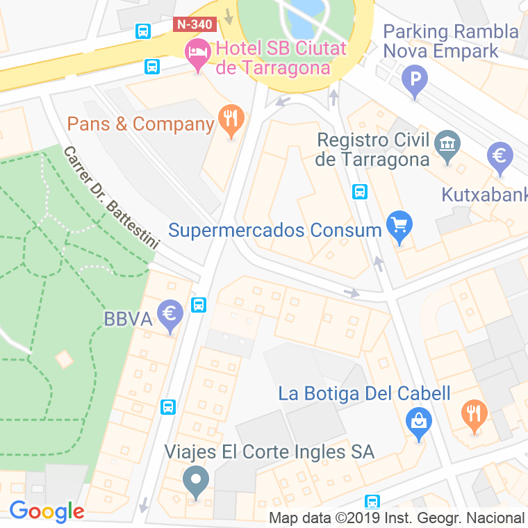 Código Postal calle Higini Angles en Tarragona