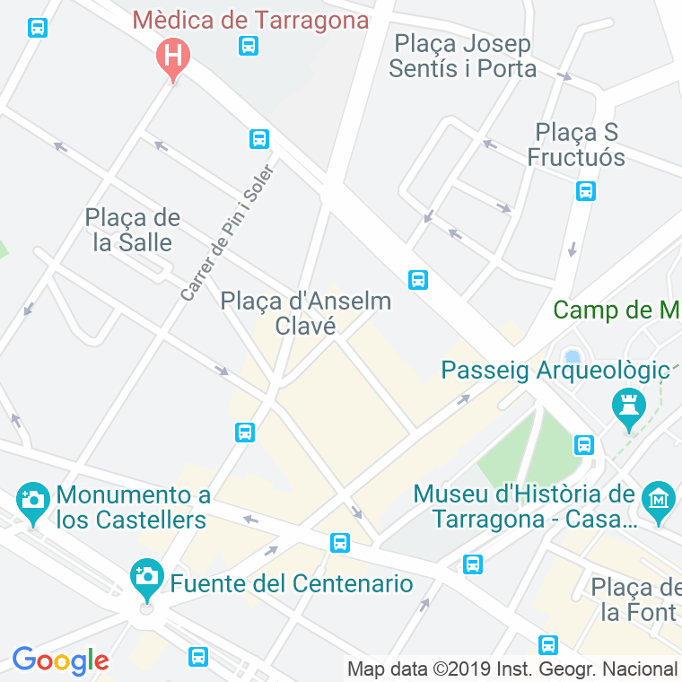 Código Postal calle Hernandez Sanahuja en Tarragona