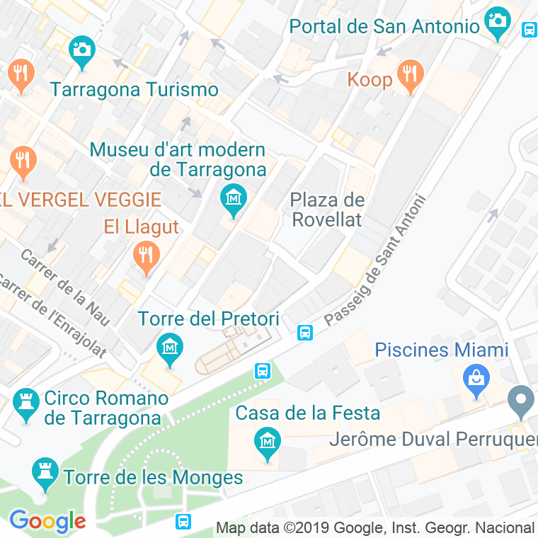 Código Postal calle Angels, plaça en Tarragona