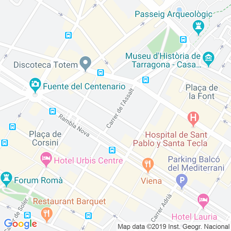 Código Postal calle Assalt en Tarragona